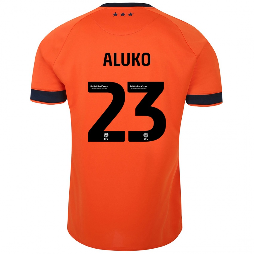 Damen Sone Aluko #23 Orangefarben Auswärtstrikot Trikot 2023/24 T-Shirt