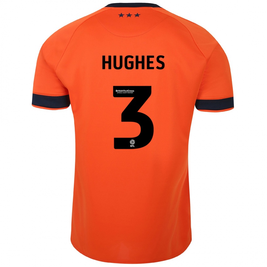 Damen Summer Hughes #3 Orangefarben Auswärtstrikot Trikot 2023/24 T-Shirt