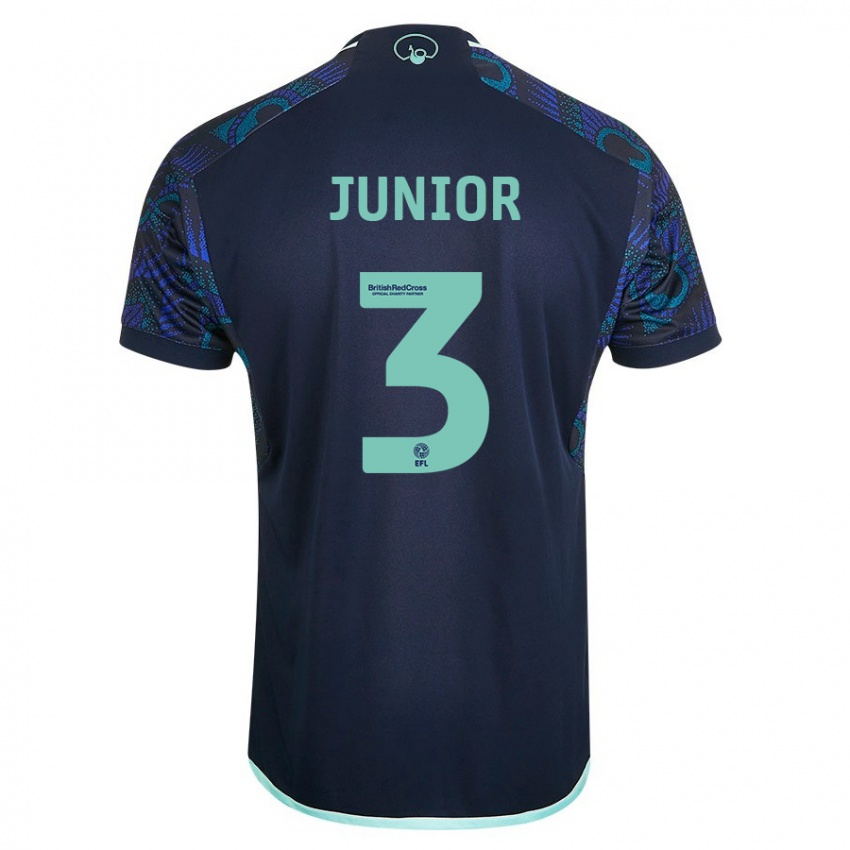 Damen Junior Firpo #3 Blau Auswärtstrikot Trikot 2023/24 T-Shirt