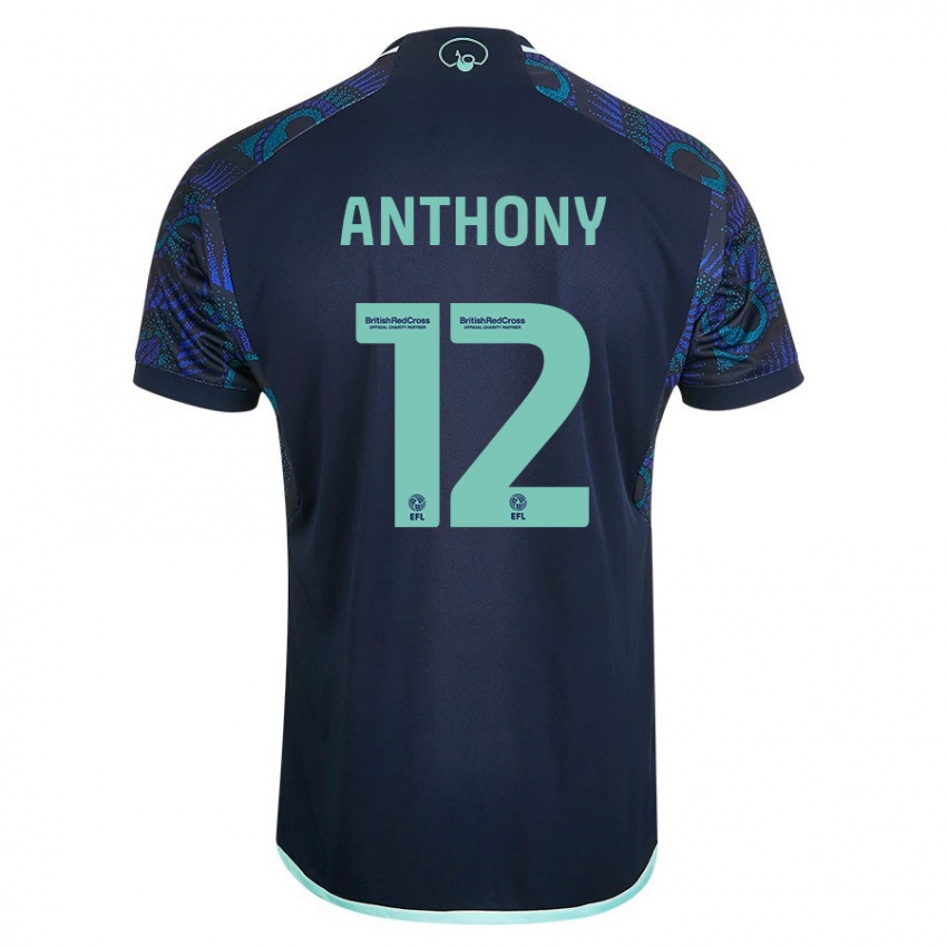 Damen Jaidon Anthony #12 Blau Auswärtstrikot Trikot 2023/24 T-Shirt