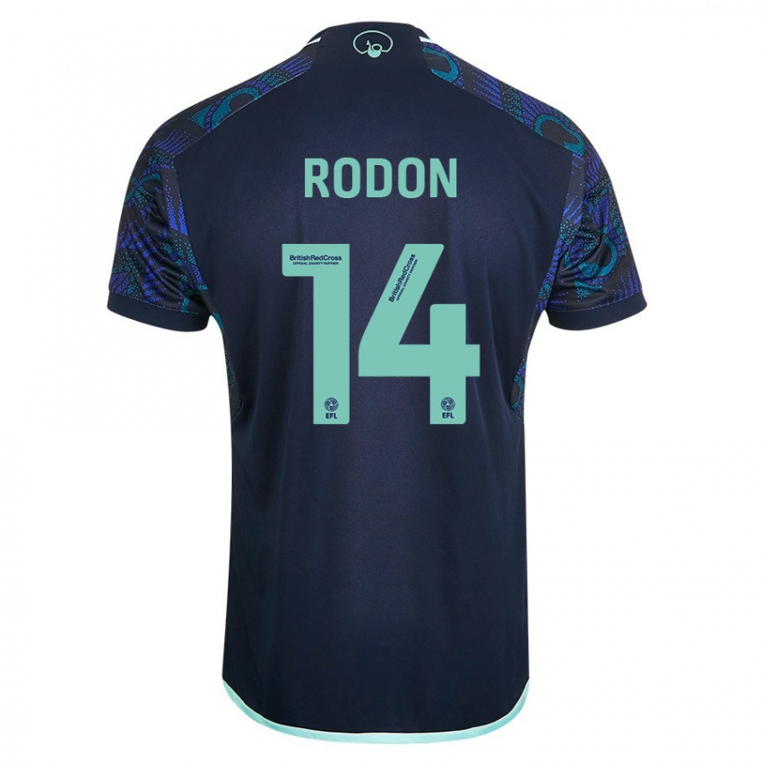 Damen Joe Rodon #14 Blau Auswärtstrikot Trikot 2023/24 T-Shirt