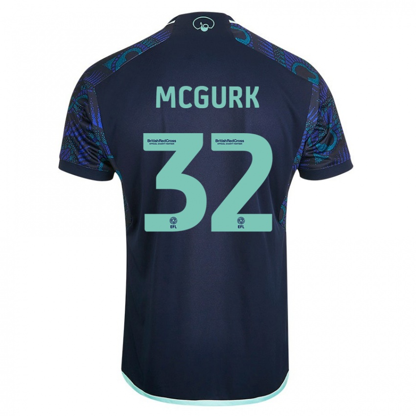 Damen Sean Mcgurk #32 Blau Auswärtstrikot Trikot 2023/24 T-Shirt