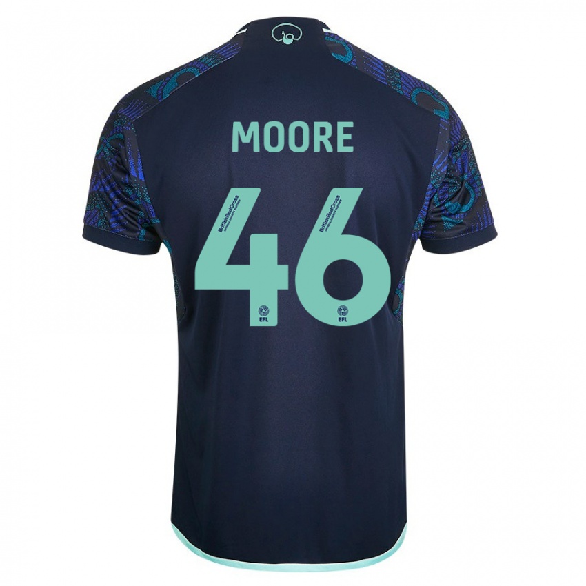 Damen Kris Moore #46 Blau Auswärtstrikot Trikot 2023/24 T-Shirt