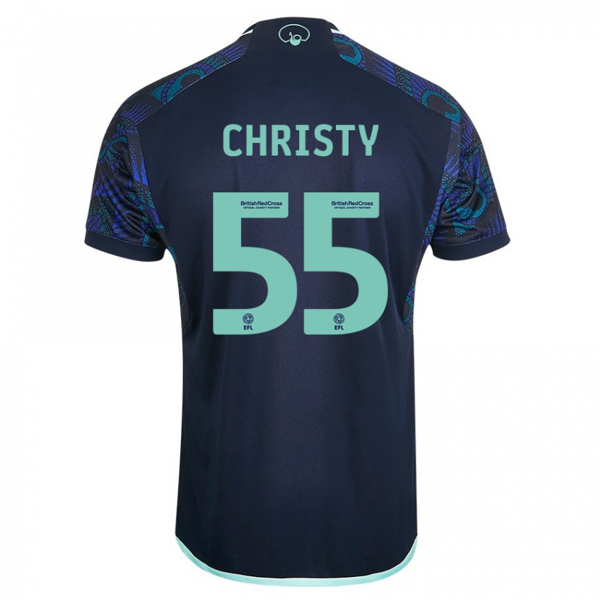 Damen Harry Christy #55 Blau Auswärtstrikot Trikot 2023/24 T-Shirt