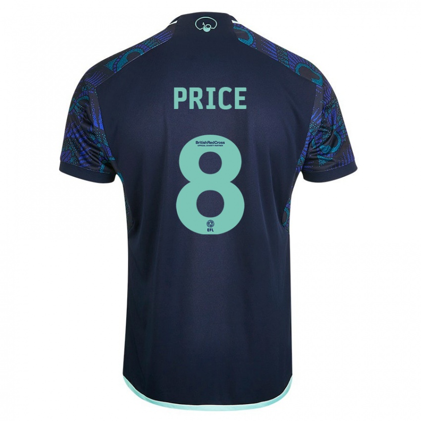 Damen Leoni Price #8 Blau Auswärtstrikot Trikot 2023/24 T-Shirt