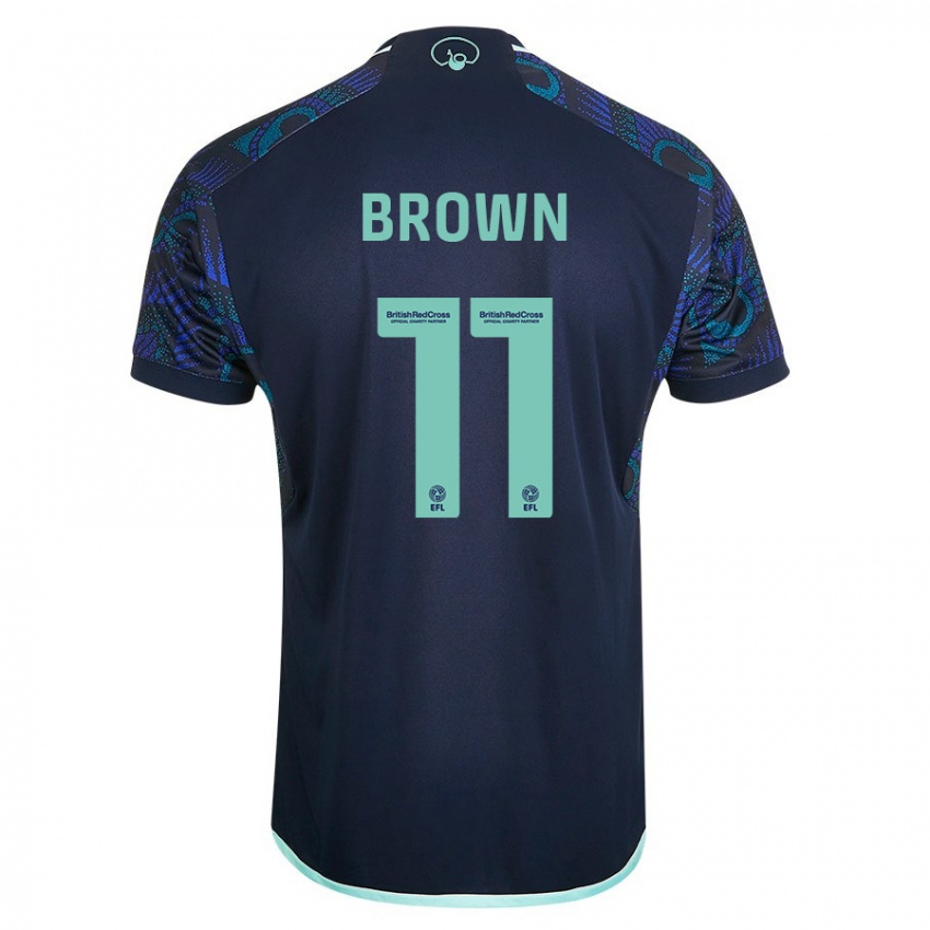 Damen Abbie Brown #11 Blau Auswärtstrikot Trikot 2023/24 T-Shirt