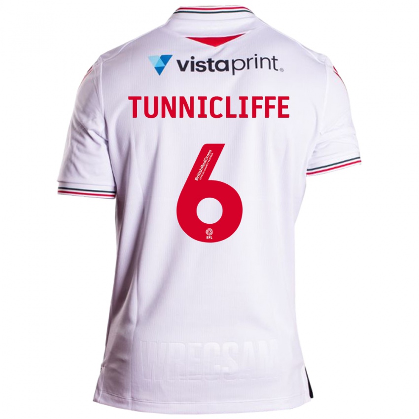 Damen Jordan Tunnicliffe #6 Weiß Auswärtstrikot Trikot 2023/24 T-Shirt