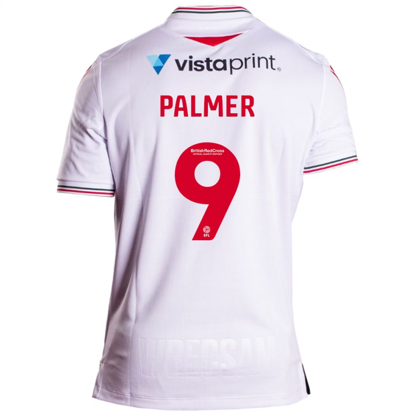 Damen Ollie Palmer #9 Weiß Auswärtstrikot Trikot 2023/24 T-Shirt