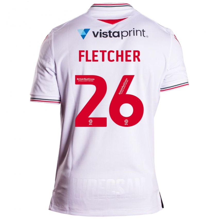 Damen Steven Fletcher #26 Weiß Auswärtstrikot Trikot 2023/24 T-Shirt