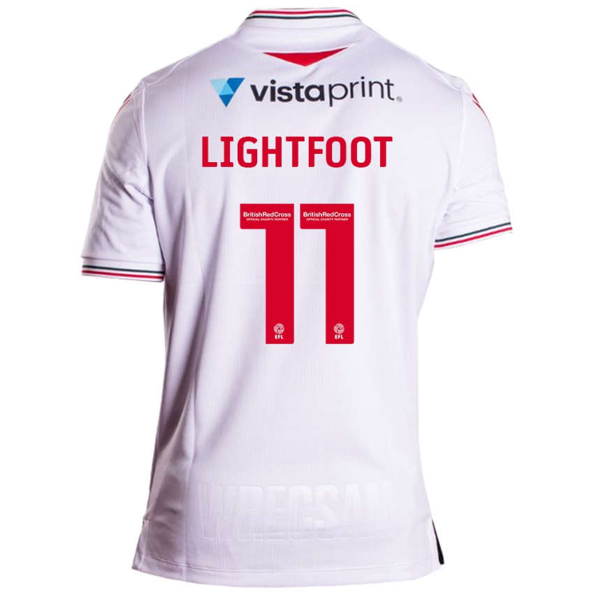 Damen Amber Lightfoot #11 Weiß Auswärtstrikot Trikot 2023/24 T-Shirt