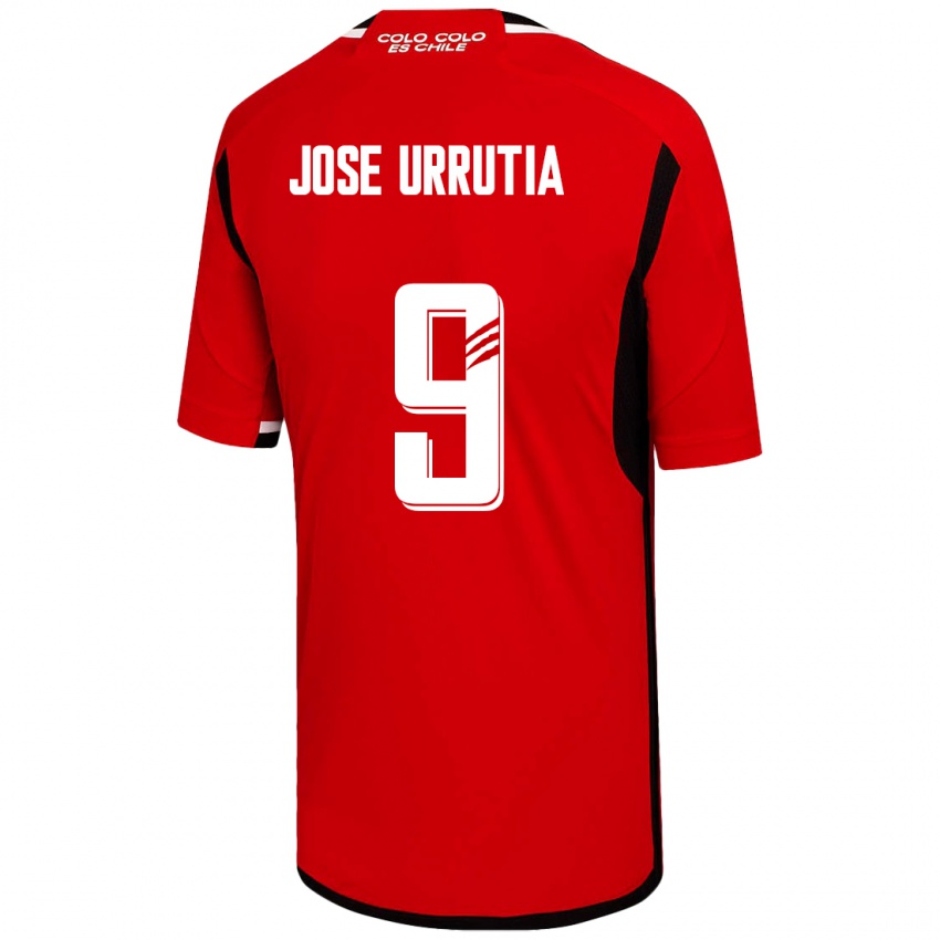 Damen María José Urrutia #9 Rot Auswärtstrikot Trikot 2023/24 T-Shirt