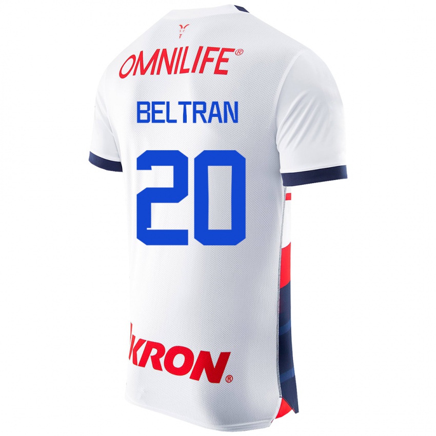 Damen Fernando Beltrán #20 Weiß Auswärtstrikot Trikot 2023/24 T-Shirt