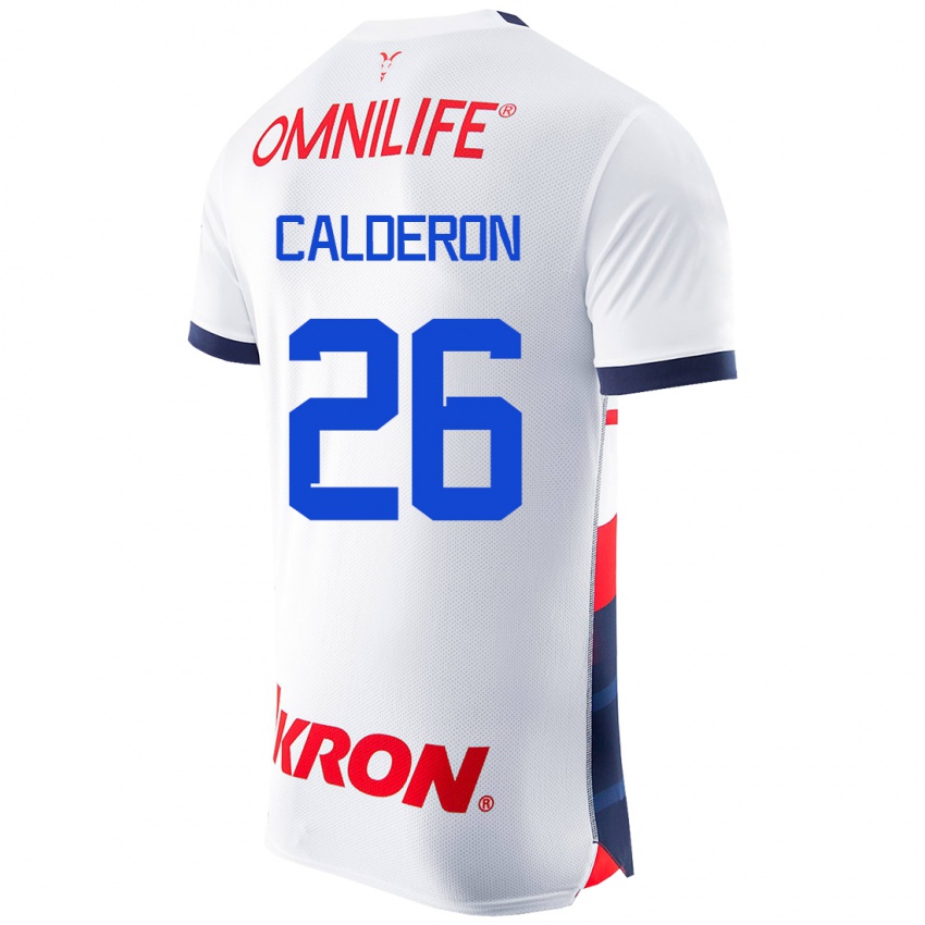 Damen Cristian Calderón #26 Weiß Auswärtstrikot Trikot 2023/24 T-Shirt