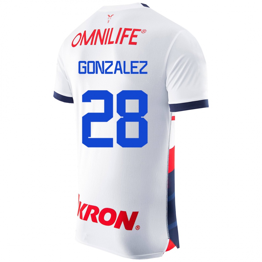 Damen Fernando González #28 Weiß Auswärtstrikot Trikot 2023/24 T-Shirt