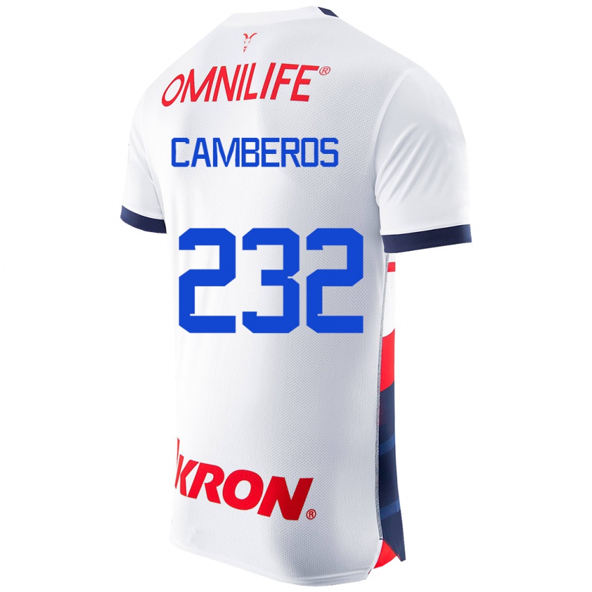 Damen Hugo Camberos #232 Weiß Auswärtstrikot Trikot 2023/24 T-Shirt