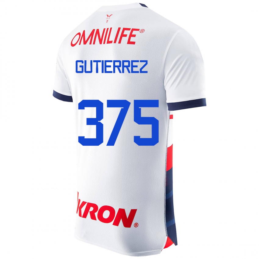 Damen Gerson Gutiérrez #375 Weiß Auswärtstrikot Trikot 2023/24 T-Shirt