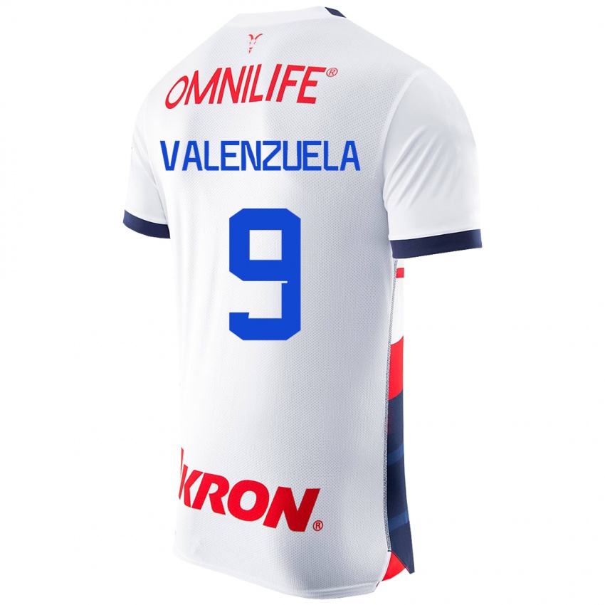 Damen Gabriela Valenzuela #9 Weiß Auswärtstrikot Trikot 2023/24 T-Shirt