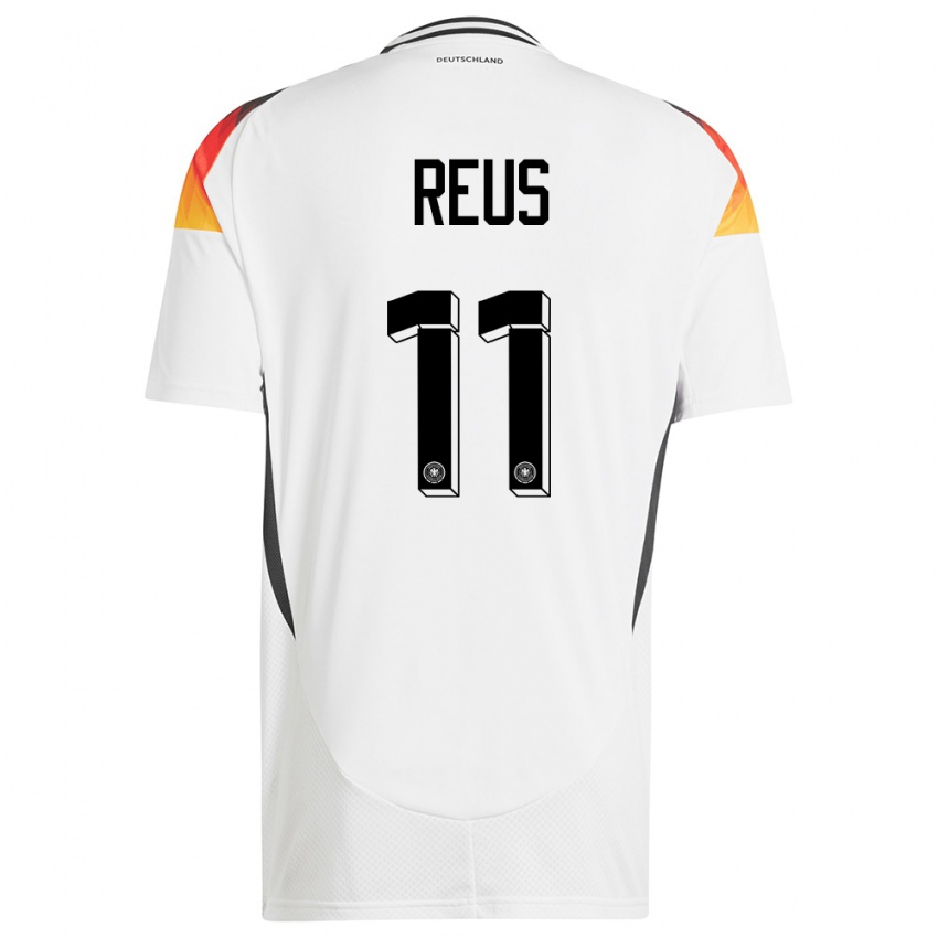 Kinder Deutschland Marco Reus #11 Weiß Heimtrikot Trikot 24-26 T-Shirt