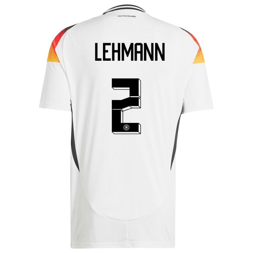 Kinder Deutschland Paul Lehmann #2 Weiß Heimtrikot Trikot 24-26 T-Shirt