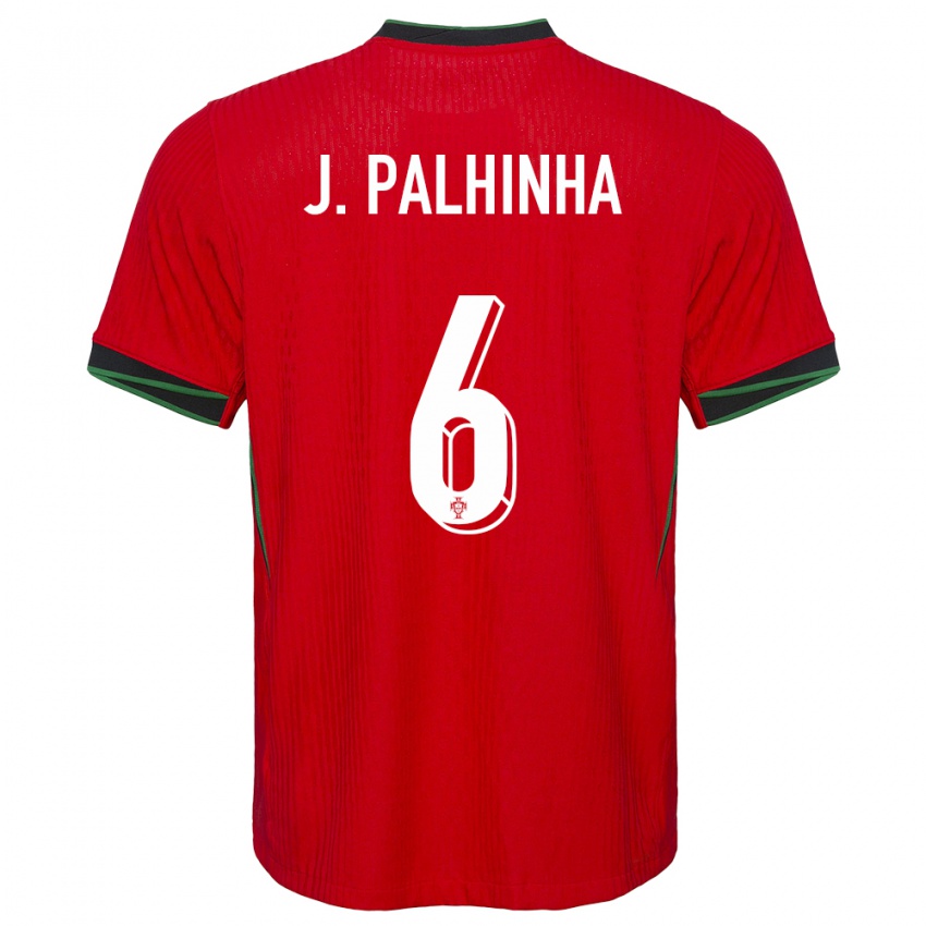 Kinder Portugal Joao Palhinha #6 Rot Heimtrikot Trikot 24-26 T-Shirt