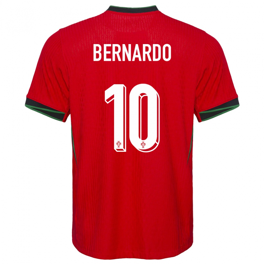 Kinder Portugal Bernardo Silva #10 Rot Heimtrikot Trikot 24-26 T-Shirt