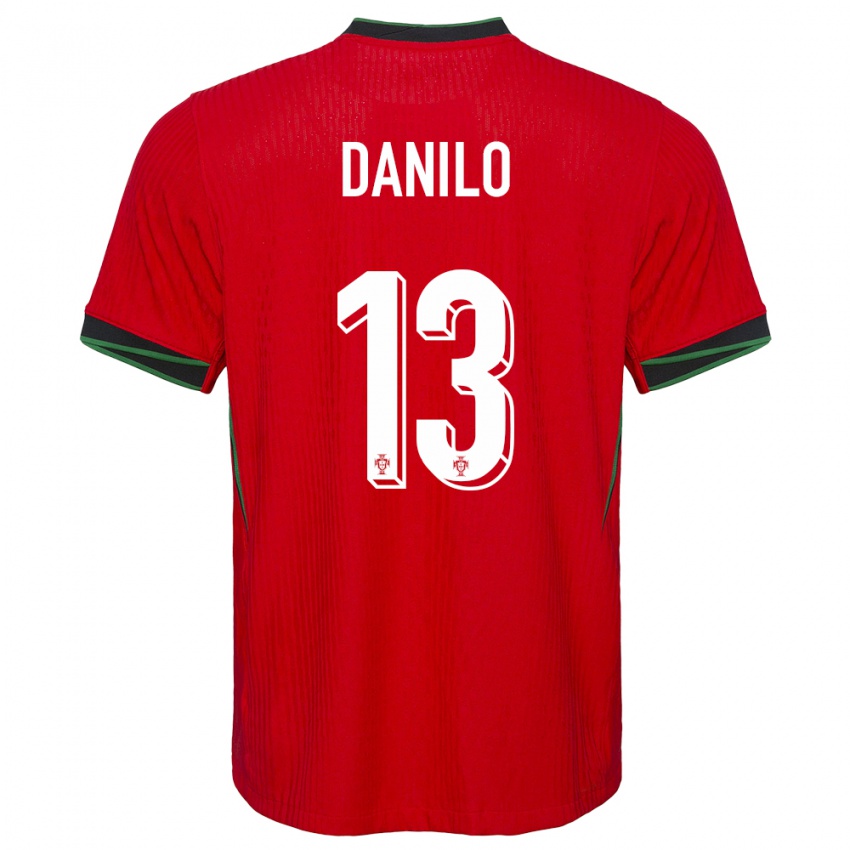 Kinder Portugal Danilo Pereira #13 Rot Heimtrikot Trikot 24-26 T-Shirt