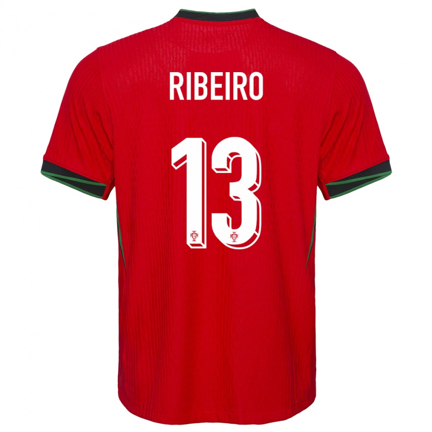 Kinder Portugal Antonio Ribeiro #13 Rot Heimtrikot Trikot 24-26 T-Shirt