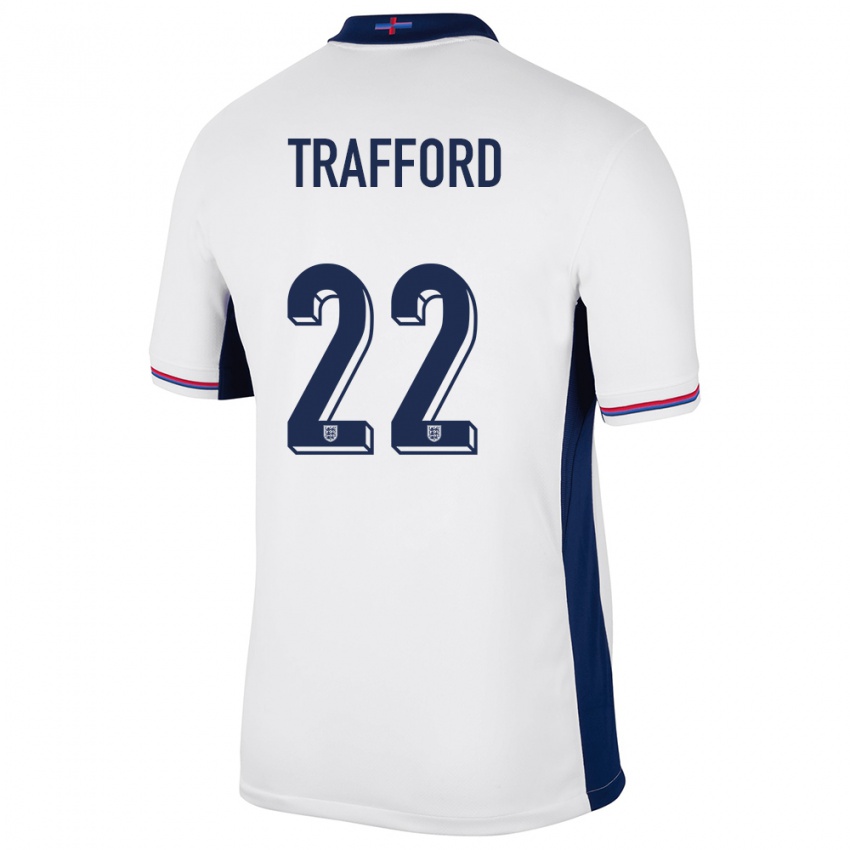 Kinder England James Trafford #22 Weiß Heimtrikot Trikot 24-26 T-Shirt