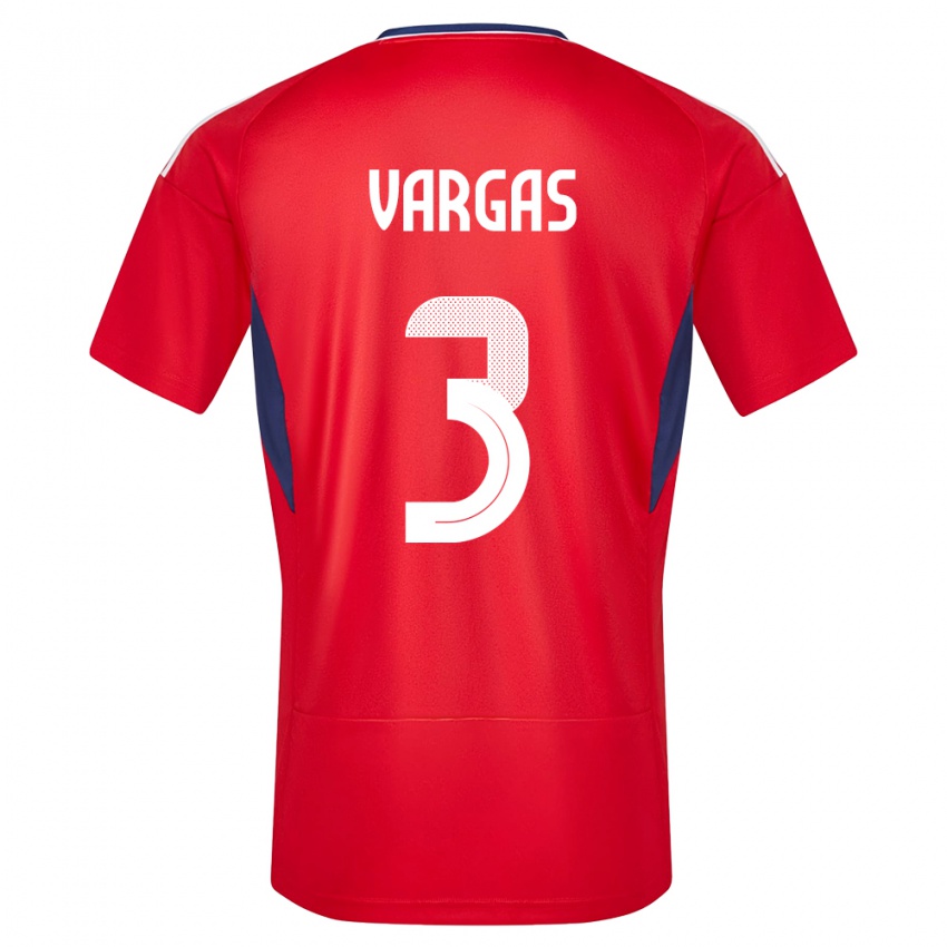 Kinder Costa Rica Juan Pablo Vargas #3 Rot Heimtrikot Trikot 24-26 T-Shirt