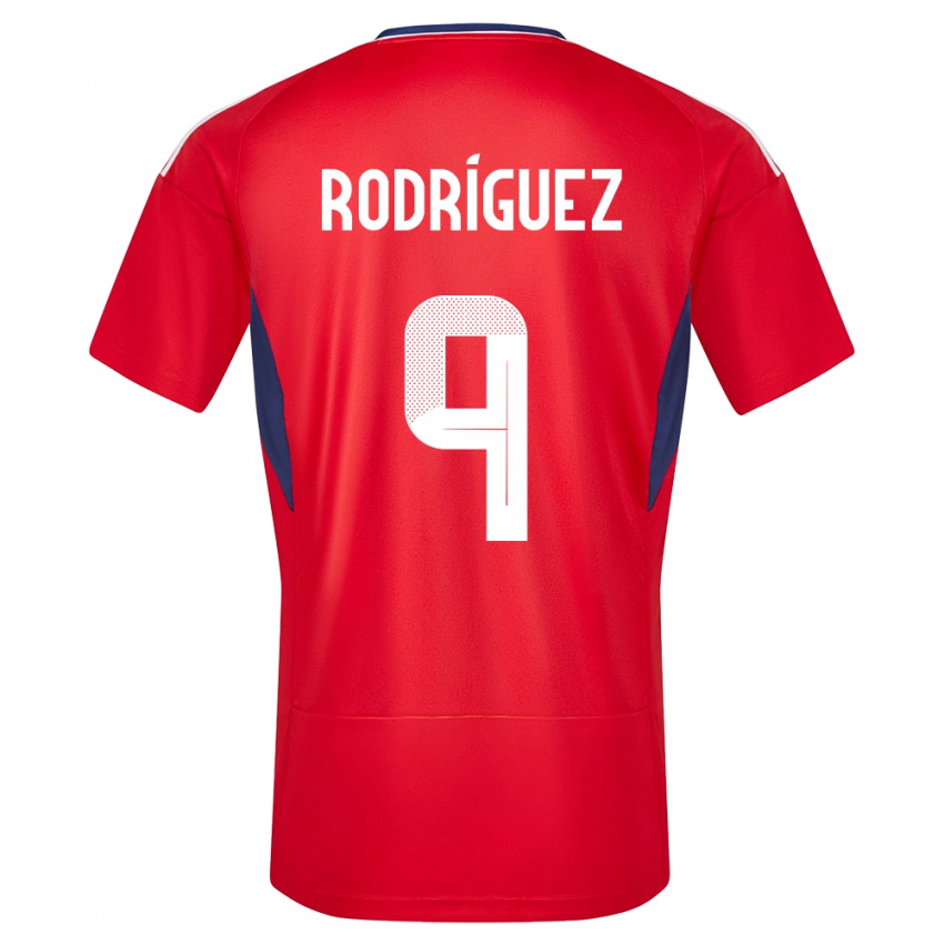Kinder Costa Rica Doryan Rodriguez #9 Rot Heimtrikot Trikot 24-26 T-Shirt