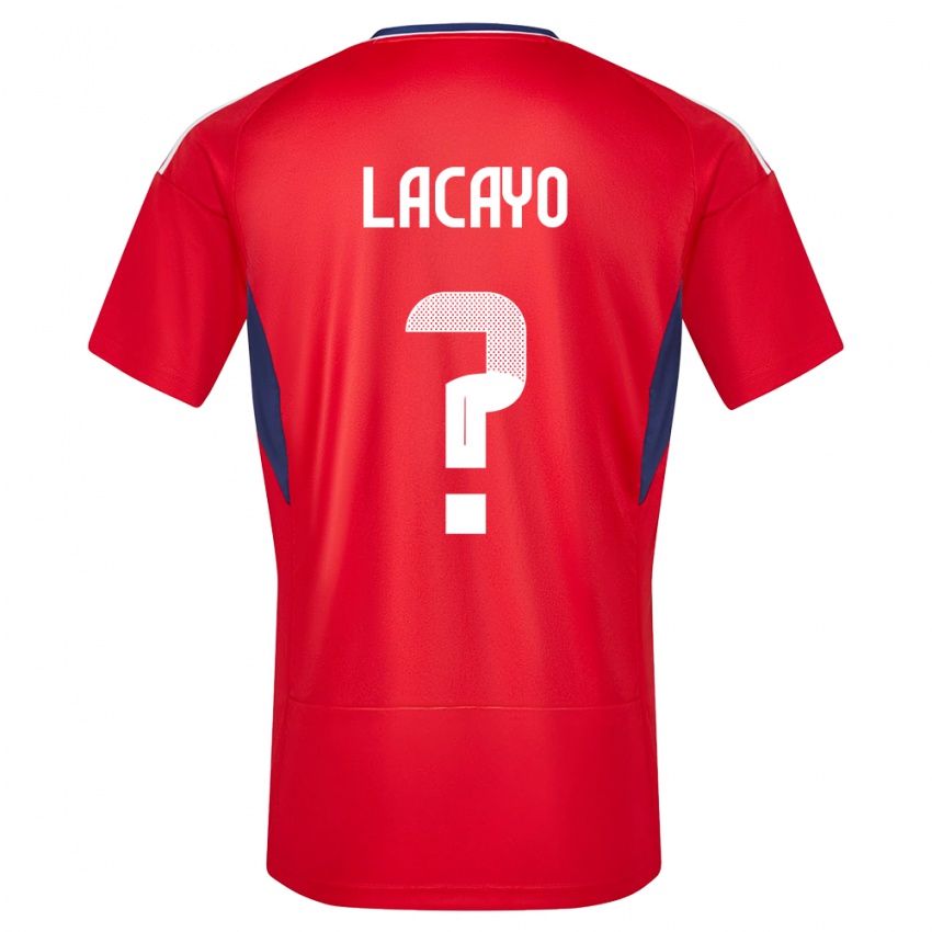 Kinder Costa Rica Marcelo Lacayo #0 Rot Heimtrikot Trikot 24-26 T-Shirt