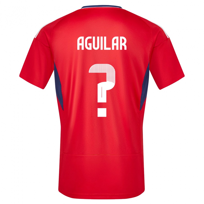 Kinder Costa Rica Deylan Aguilar #0 Rot Heimtrikot Trikot 24-26 T-Shirt