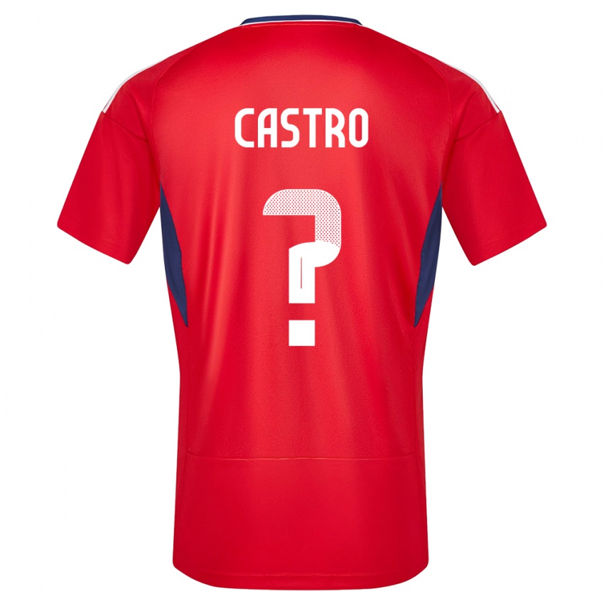 Kinder Costa Rica Mathias Castro #0 Rot Heimtrikot Trikot 24-26 T-Shirt