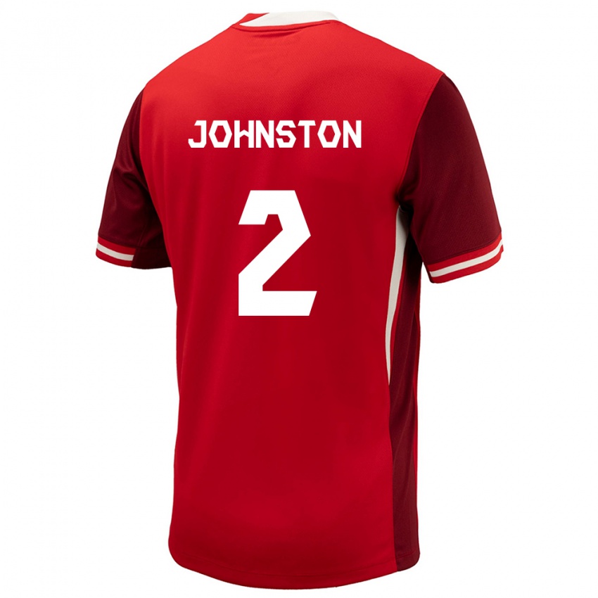 Kinder Kanada Alistair Johnston #2 Rot Heimtrikot Trikot 24-26 T-Shirt