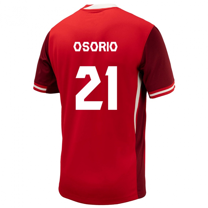 Kinder Kanada Jonathan Osorio #21 Rot Heimtrikot Trikot 24-26 T-Shirt