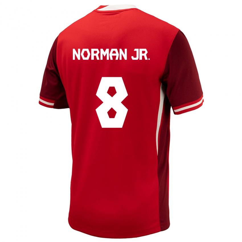 Kinder Kanada David Norman Jr. #8 Rot Heimtrikot Trikot 24-26 T-Shirt