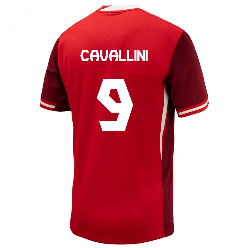 Kinder Kanada Lucas Cavallini #9 Rot Heimtrikot Trikot 24-26 T-Shirt
