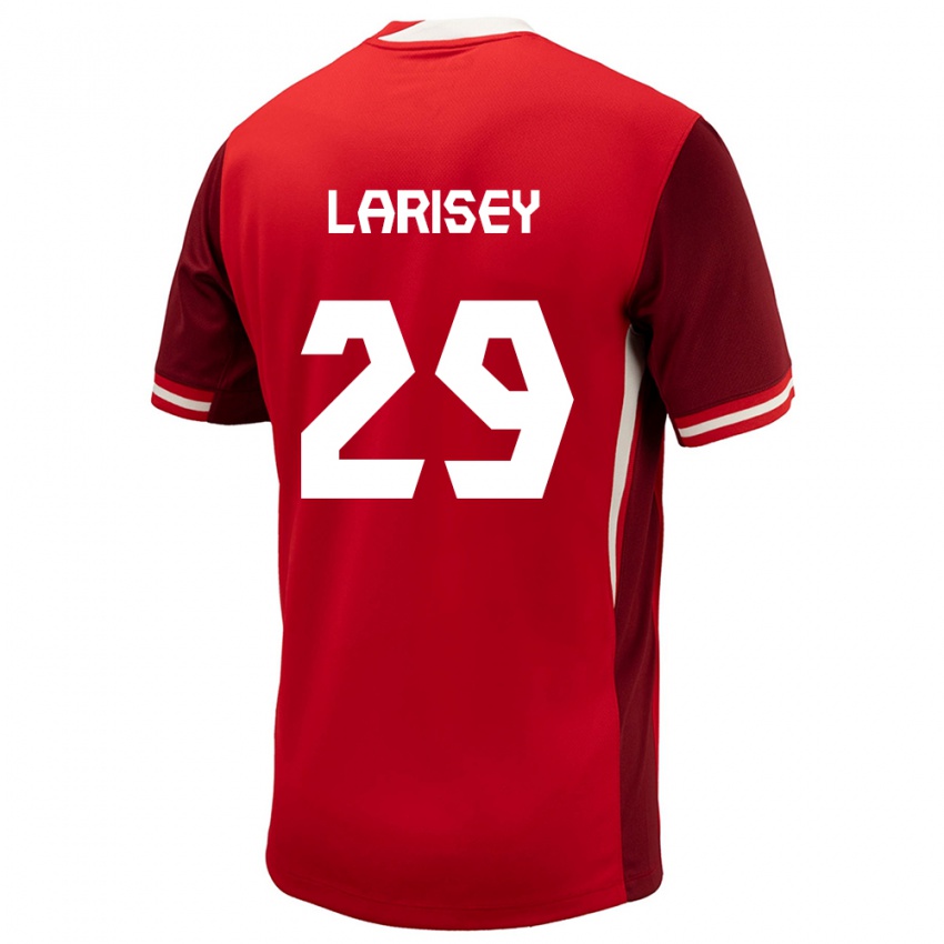 Kinder Kanada Clarissa Larisey #29 Rot Heimtrikot Trikot 24-26 T-Shirt