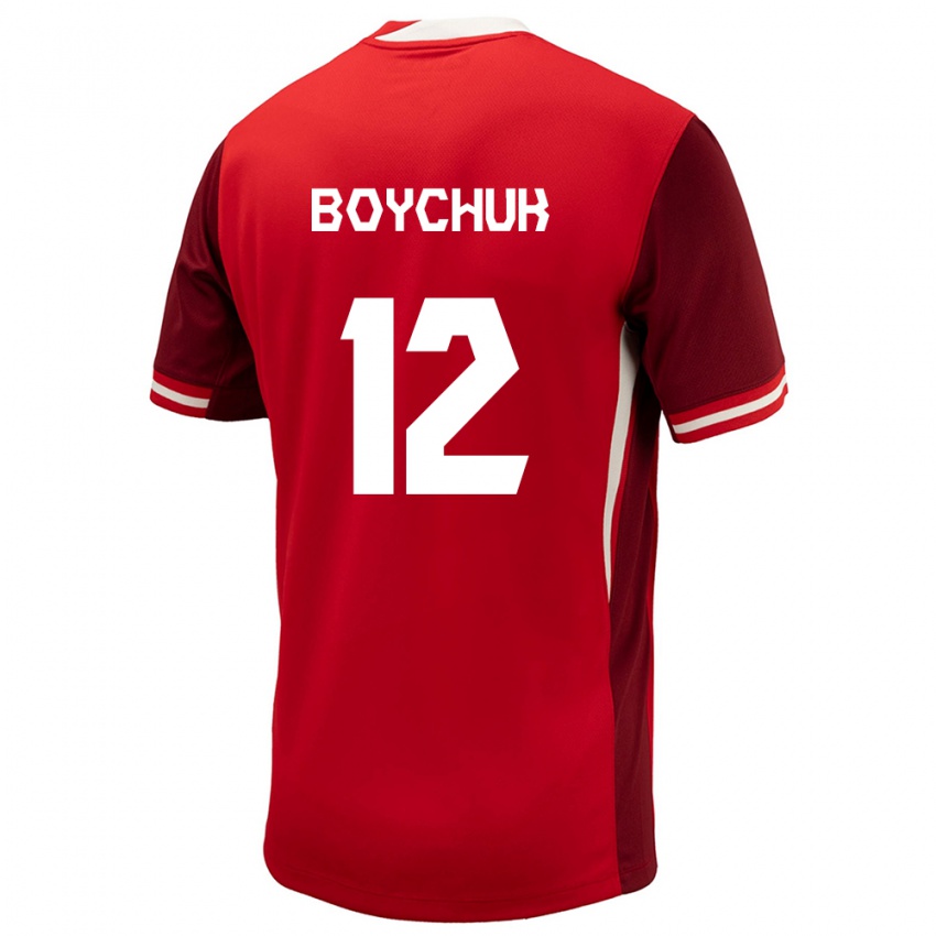 Kinder Kanada Tanya Boychuk #12 Rot Heimtrikot Trikot 24-26 T-Shirt