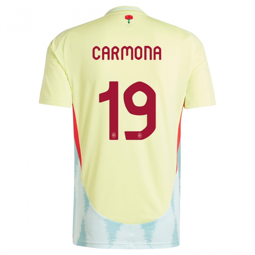 Kinder Spanien Olga Carmona #19 Gelb Auswärtstrikot Trikot 24-26 T-Shirt