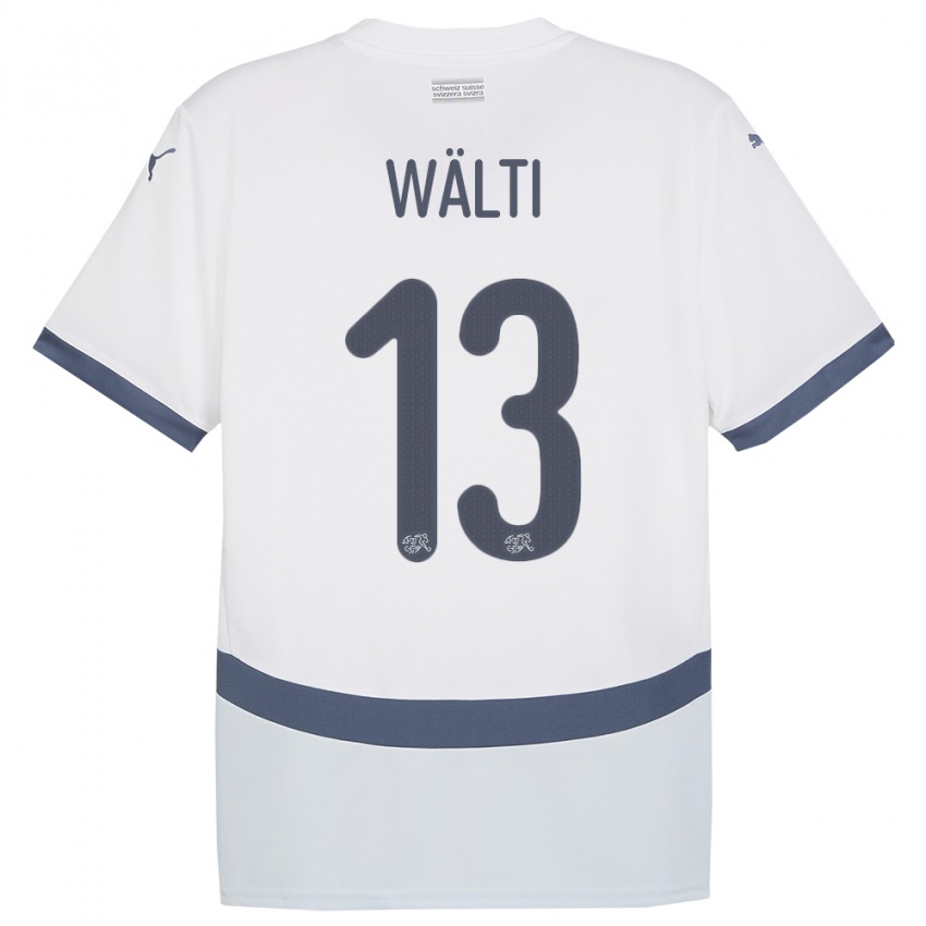 Kinder Schweiz Lia Walti #13 Weiß Auswärtstrikot Trikot 24-26 T-Shirt