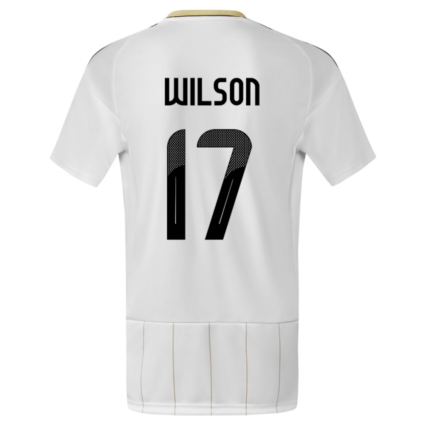 Kinder Costa Rica Roan Wilson #17 Weiß Auswärtstrikot Trikot 24-26 T-Shirt