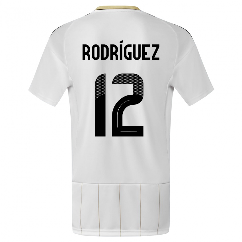 Kinder Costa Rica Lixy Rodriguez #12 Weiß Auswärtstrikot Trikot 24-26 T-Shirt