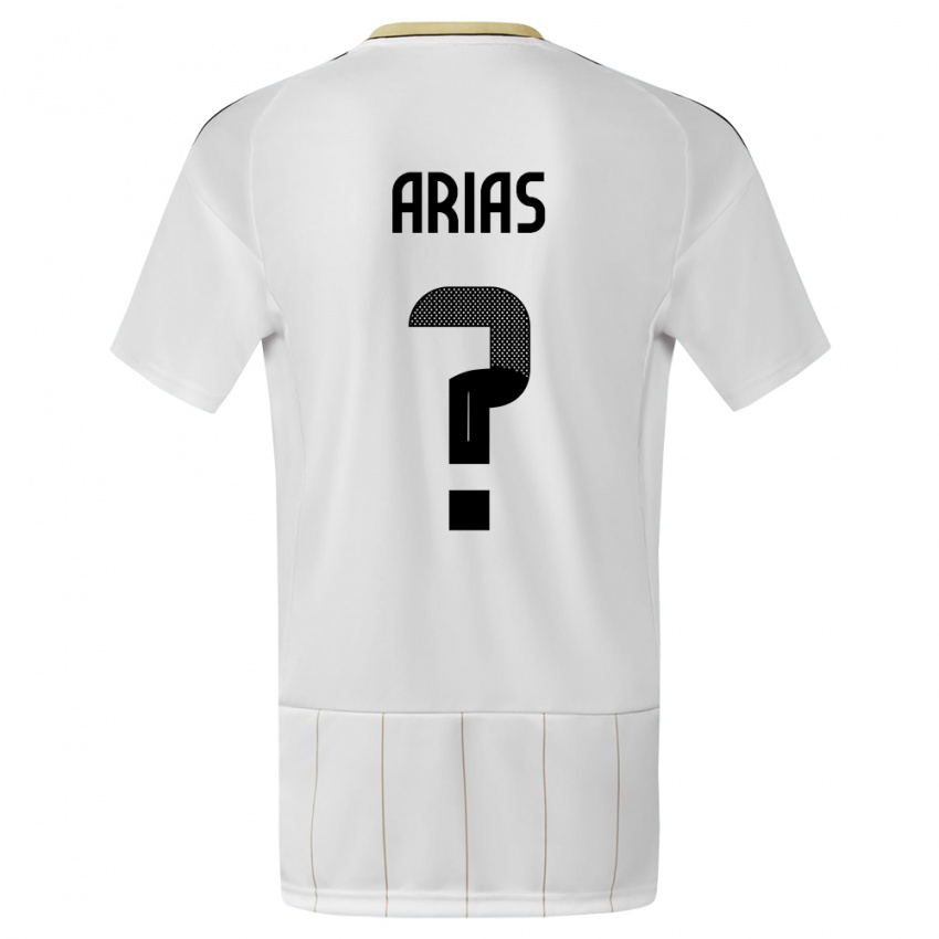 Kinder Costa Rica Jose Arias #0 Weiß Auswärtstrikot Trikot 24-26 T-Shirt