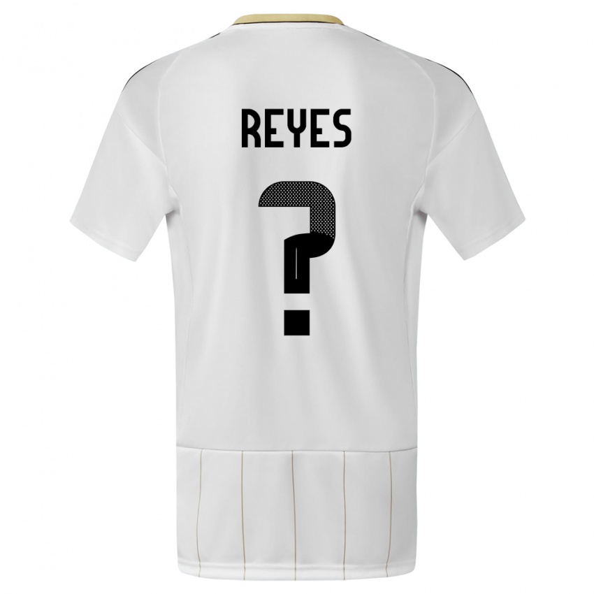 Kinder Costa Rica Kenan Reyes #0 Weiß Auswärtstrikot Trikot 24-26 T-Shirt
