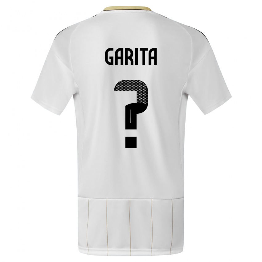 Kinder Costa Rica Emmanuel Garita #0 Weiß Auswärtstrikot Trikot 24-26 T-Shirt