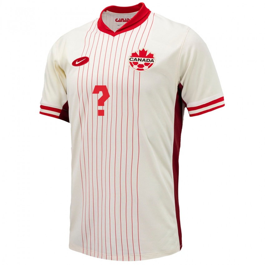 Kinder Kanada Kosi Thompson #0 Weiß Auswärtstrikot Trikot 24-26 T-Shirt