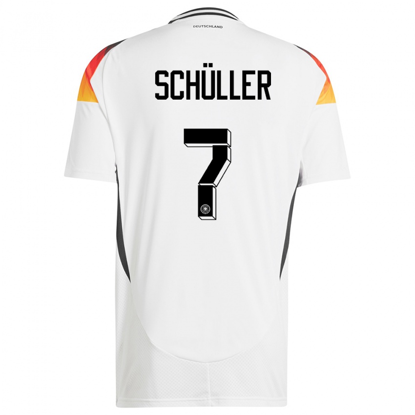 Herren Deutschland Lea Schuller #7 Weiß Heimtrikot Trikot 24-26 T-Shirt