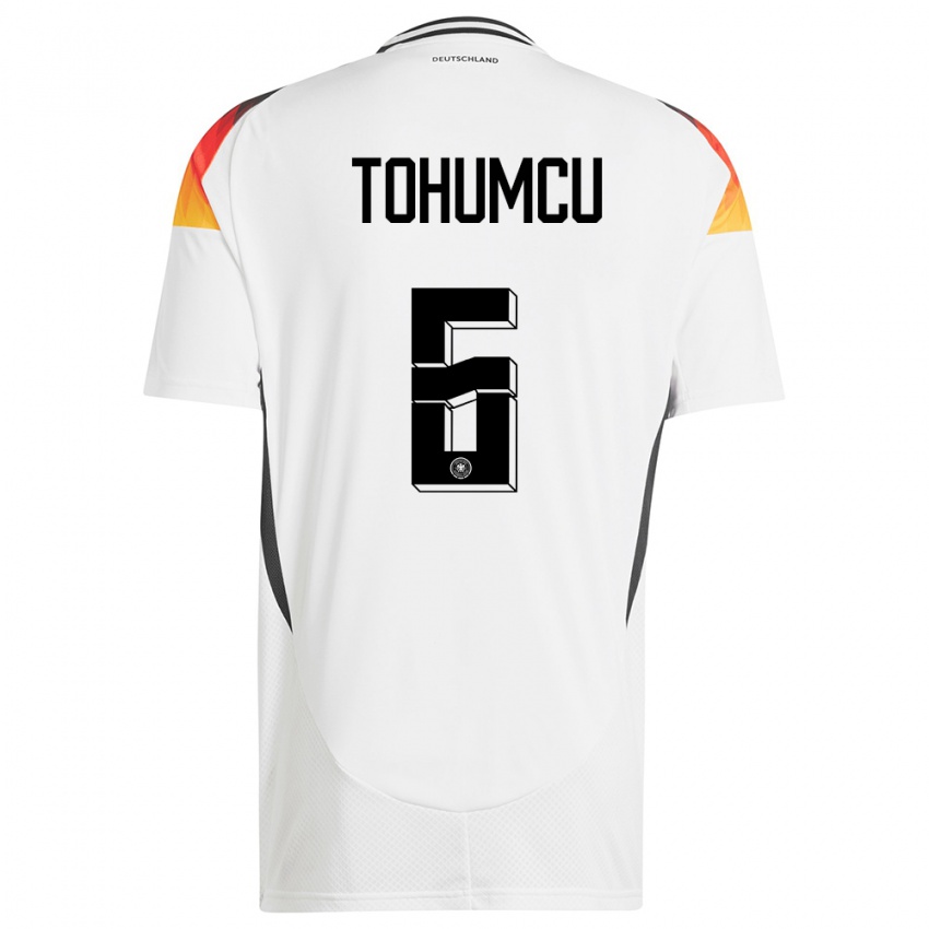 Herren Deutschland Umut Tohumcu #6 Weiß Heimtrikot Trikot 24-26 T-Shirt