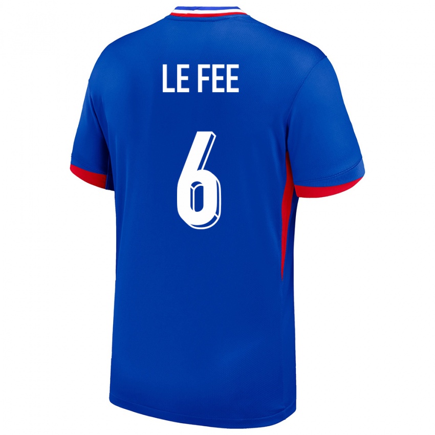 Herren Frankreich Enzo Le Fee #6 Blau Heimtrikot Trikot 24-26 T-Shirt